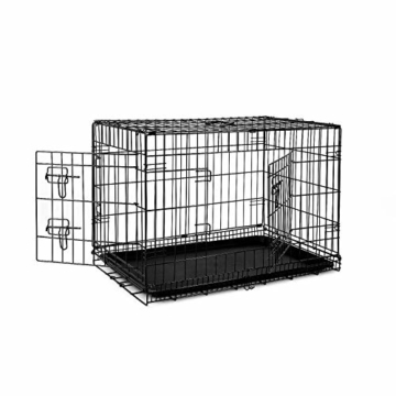 dibea Hundetransportkäfig Tiertransportbox Hundebox Größe (L) 76x49x56 cm - 1