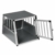 EUGAD Hundetransportbox Alu Hundebox Reisebox Autobox für kleine/mittlere Hunde Französische Bulldogge Beagle Terriers Dackel Shiba Inu B69 x H50 x T54 cm L 0006LL - 4
