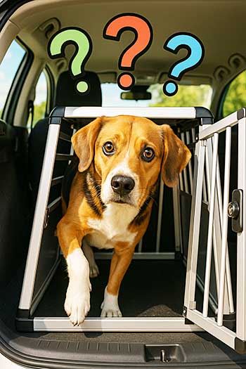 Aluminium-Transportbox von Trixie für den Kofferraum im Auto