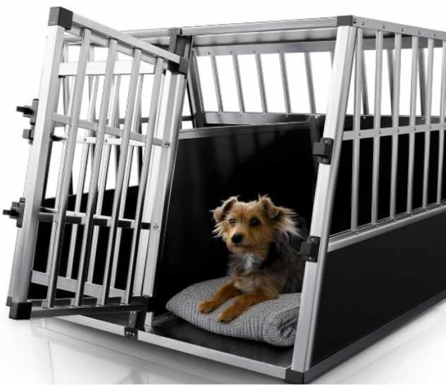 Juskys Hundetransportbox Alu XL