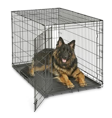 New World B48 Hundebox, mit Einzeltür, 122 cm, für kleine Hunderassen, mit auslaufsicherer Bodenwanne, Bodenschutzfüßen und patentierten Funktionen - 1