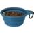 OHMO Hundenäpf Faltbar 400 ml Max, (2 Stück, Blau&Beige) Premium Silikon Haustier Wassernapf für Katzen & Hunde, Tragbare Hundereise-Napf Faltbar für Outdoor Camping Wandern - 7