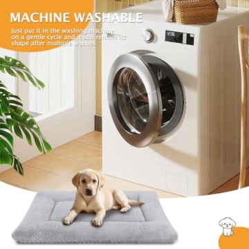 PET SPPTIES Hundebett Weiches und Warmes Matten Hundekissen Waschbarn kuschelig Umkehrbar Haustier Sofakissen PS085 (61X 41 cm, Full Grey) - 5