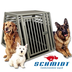 Schmidt-Box Hundetransportbox Aluminium - Leicht & Sicher Fürs Auto