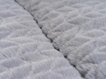 TrendPet Hundedecke Heaven gefütterte Liegedecke, Wendedecke für Hunde und Katzen, Grau (50x35cm) - 8