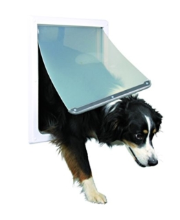 Trixie Pet Products 2-Wege-Tür Hund, Medium - Extra Large, weiß - 1